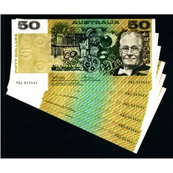 Australia 1973 Phillips-Wheeler $50 Consecutive Run of 6