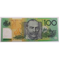 Australia 1996 Fraser-Evans $100 Test Note AX96 Prefix