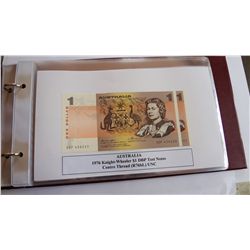 Australia 1976 Knight-Wheeler $1 to $50 Complete Collection of 16 Notes