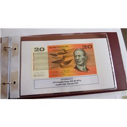 Australia 1979 Knight-Stone $1 to $50 Complete Collection of 8 Notes