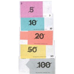 Australia Official Decimal Training Note Set of 5