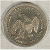 Image 2 : 1857 SEATED LIBERTY QUARTER XF/AU