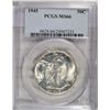 Image 1 : 1945 WALKING LIBERTY HALF DOLLAR PCGS MS-66
