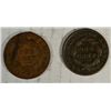 Image 2 : 1830-31  large pennys  FULL RIM  VG UNATTRIBUTED  est  $55-$60
