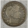 Image 1 : 1895O  Barber half $  SOLID RIM  VG/F  4+ letters Liberty SCARCE  est $75-$80
