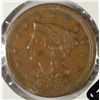 Image 1 : 1853 LARGE CENT 5 OVER 5