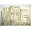 Image 1 : ( 25 ) AVERAGE CIRCULATED $1.00 SILVER CERTIFICATES, NO TEARS/HOLES ALL COMPLETE