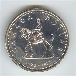 Canada 1973 silver dollar, Mountie