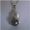 Image 1 : ELEGANT BLACK PEARL CZ NECKLACE; AUTHENTIC PHILIPPINE P