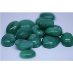 175.10 CTW AFRICAN EMERALD CABUSHION LOOSE STONES