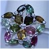 Image 1 : 13.95 CTW SEMIPRECIOUS RING .925 STERLING SILVER