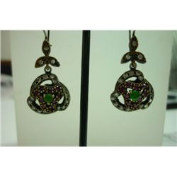 58.00 CTW Turkish earring .925 STERLING SILVER