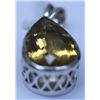 Image 1 : 38.70 CTW CITRINE PENDANT .925 STERLING SILVER