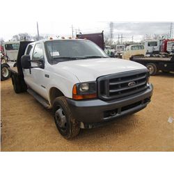 2001 FORD F450 CREW CAB PICKUP TRUCK