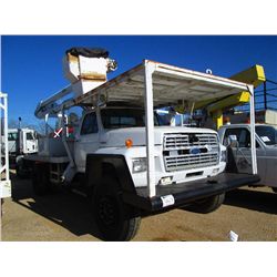 1988 FORD S/A FLATBED BOOM TRUCK