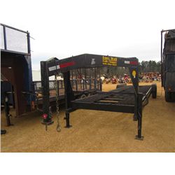 2006 36' LONE WOLF TRI-AXLE GOOSENECK CAR HAULER W/RAMP