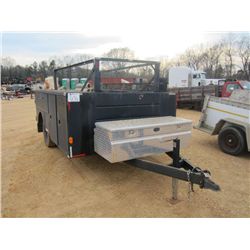 7' X 12' SHOPBUILT S/A TRAILER W/READING TOOL