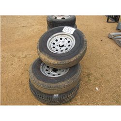 (1) LOT 6 LT700-15 TIRES & RIMS