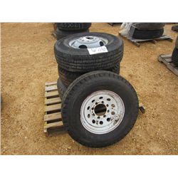 (1) LOT 4 LT235/85R16 TIRES & RIMS