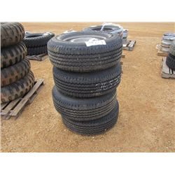 (1) LOT 4 P265/70R17 TIRES & RIMS
