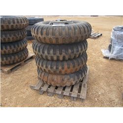 (1) LOT 4 11.00-20 TIRES & RIMS
