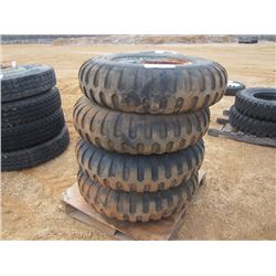 (1) LOT 4 11.00-20 TIRES & RIMS