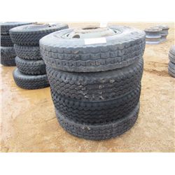 (1) LOT 4 11.00R24 TIRES & RIMS