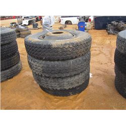 (1) LOT 4 11.00R24 TIRES & RIMS