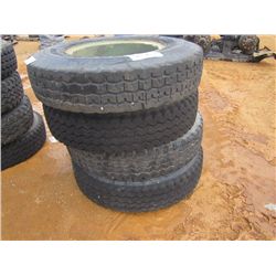 (1) LOT 4 11.00R24 TIRES & RIMS