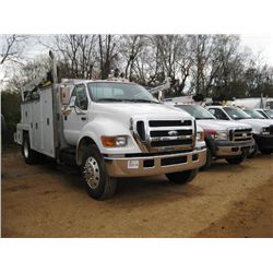 2007 FORD F750 S/A MECHANICS TRUCK