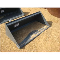 UNUSED VERSATECH 60" SMOOTH BUCKET 25060 FITS SKID STEER LOADER