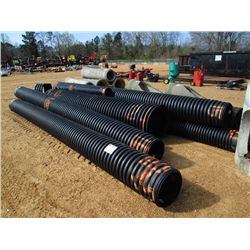 (1) LOT MISC SIZE ABS PIPE