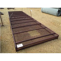 6' X 20' STEEL FRAME W/EXPANDED METAL