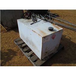 WHITE FUEL TANK W/PUMP