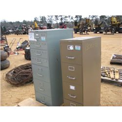 (1) LOT 2 FILE CABINETS