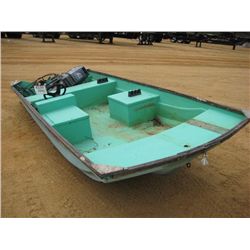 13' FIBERGLASS BOAT W/40 HP TOHATSU MOTOR
