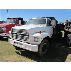 1985 FORD S/A FLAT DUMP
