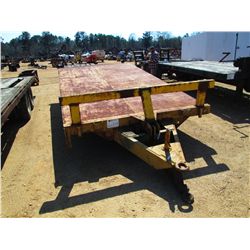8' X 17' SHOPBUILT STEEL DECK TAG TRAILER