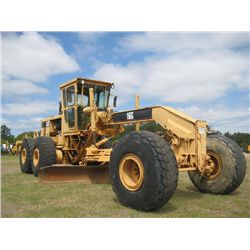 CAT 16G MOTOR GRADER, S/N 93U00468, 16' HYD MOLDBOARD W/TIP CONTROL, REAR RIPPER, ECAB W/AIR, 21.00-