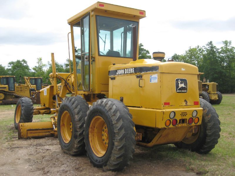JOHN DEERE 570B MOTOR GRADER, S/N 553802, 12' HYD MOLDBOARD, ECAB, 15.5 ...