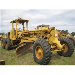 CAT 12F MOTOR GRADER, S/N 13K338, 12' MOLDBOARD, CANOPY, 14.00-24 TIRES