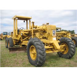 CAT 12F MOTOR GRADER, S/N 13K55, 12' HYD MOLDBOARD, SCARIFIER, CANOPY, 14.00-24 TIRES