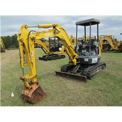 KOBELCO SK305R MINI HYDRAULIC EXCAVATOR, S/N PW08-20607, 4' STICK, 18" BUCKET, AUX HYD, BACKFILL BLA