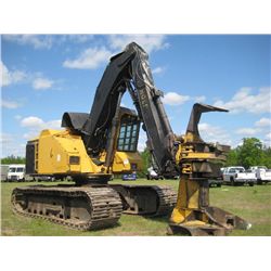 TIGERCAT 845B TRACK FELLER BUNCHER, S/N 8450502 (98 YR) SAW HEAD, 36" TBG, ECAB W/AIR, METER READING