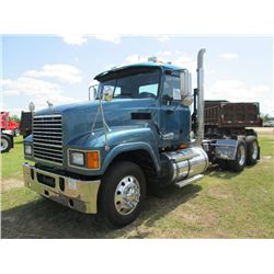 2009 MACK CHU613 T/A TRUCK TRACTOR, S/N 1M1AN07Y39N004335, DAY CAB, MP8-445C MACK DIESEL ENG, 10 SPD