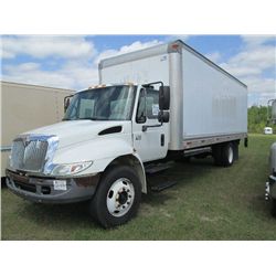 2004 INTERNATIONAL 4200 S/A VAN BODY TRUCK, S/N 1HTMPAFM34H605962, VT365 DIESEL ENG, 5 SPD TRANS, P/
