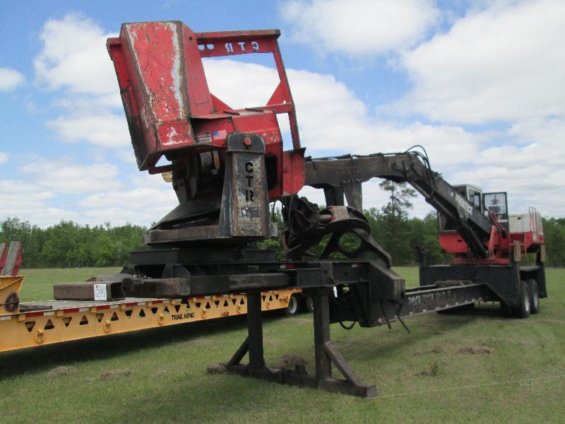 Prentice 384 PRENTICE 384 LOG LOADER, S/N 57922, CTR DELIMBER, ECAB, MTD ON T/A ...
