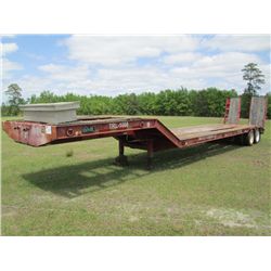 1997 CHALLENGER RN35 35T LOWBOY TRAILER, S/N 1W8B21D20VS000331, HYD W/RAMPS, 8' TOPDECK, 28' BOTTOM 
