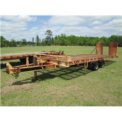 1991 T/A TAG TRAILER, S/N 10HHTD203M1000007, 8'X25' DECK W/RAMPS, 9-14.5 TIRES