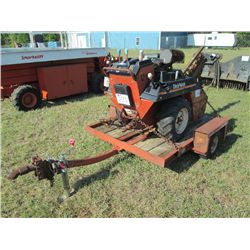 DITCH WITCH 1820H TRENCHER, S/N 1M2817, HONDA GX6101V TWIN ENG, 18 HP W/TRAILER, METER READING 792 H